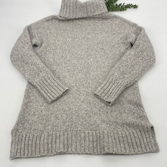 Eddie Bauer Lounge Turtleneck Rag Wool Sweater Soft & Cozy‎ Grey XS - Picture 7 of 10